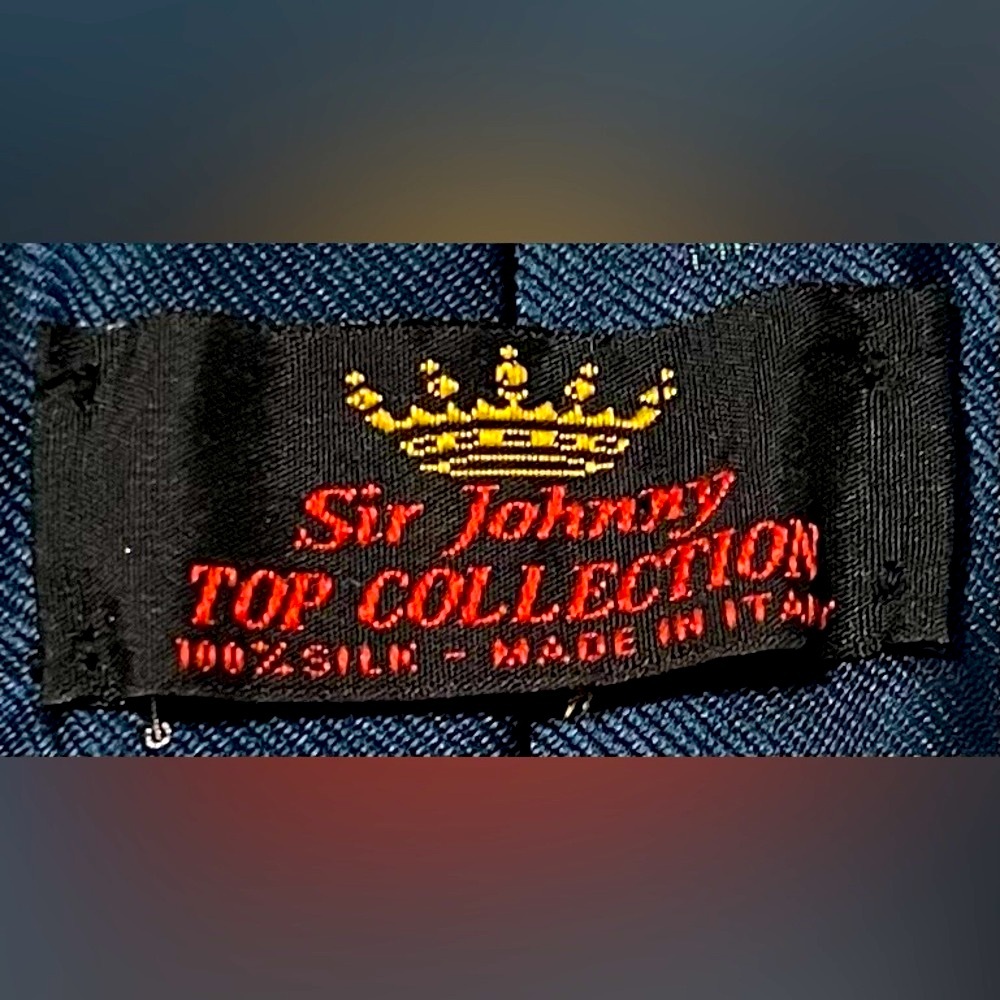 Sir Johnny Top Collection Golfer 100% Silk Made in Italy Tie- 61 in EXTRA LONG - Picture 6 of 7